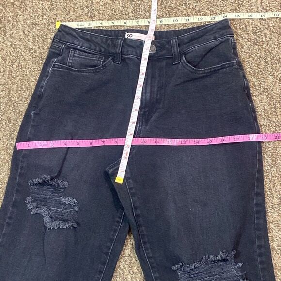 So Goods For Life Classic High Rise Straight Leg Distressed Jeans Size 9/29W - Picture 4 of 10